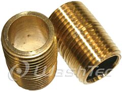 NIPPLE BRASS CLOSE 1/2 NPT, 1/2M x