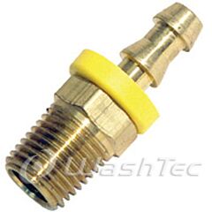 BRASS MALE ADAPTOR - LOCK-ON - 3/8