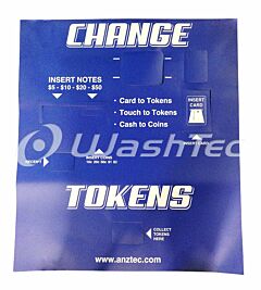 DECAL FOR QC-7600 ANZTEC CHANGE MACHINE