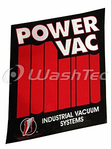 DECAL POWERVAC RED/BLACK - IVS