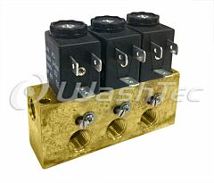 VALVE MANIFOLD 1/4 3-STA BRASS