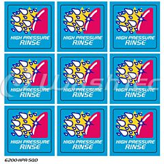 DECALS MARK VII SMALL SQUARES HP RINSE