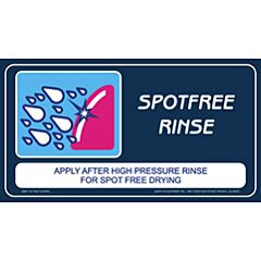 SIGN - SELF SERVE BAY SPOT FREE RINSE