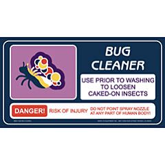 SIGN-SELF SERVE BAY - BUG CLEANER  METAL