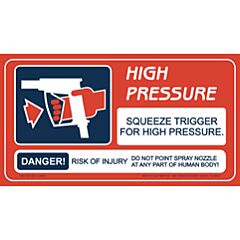 SIGN-SELF SERVE BAY-HIGH PRESSURE    MET