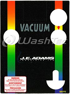 DECAL FACEPLATE  AUTOVAC 9200 JE ADAMS