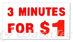 DECAL 3 MINUTES FOR $1 - 47mm(H) X 87mm(