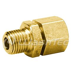 BREAK-AWAY FITTING, 3/8 MXF BRASS