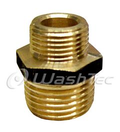 REDUCING NIPPLE 1/2M x 3/8M NPT BRASS